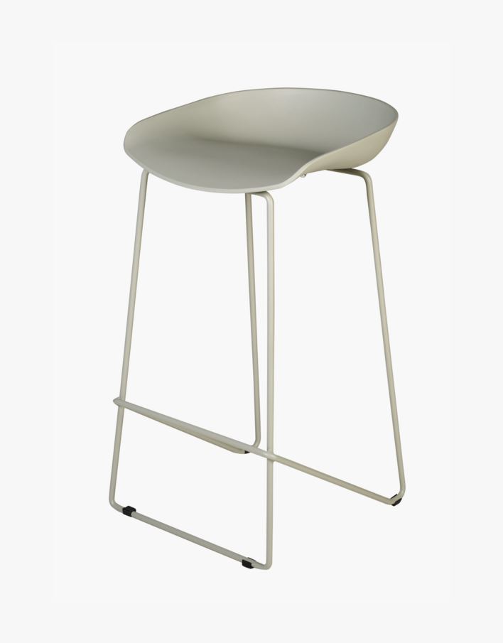 Barstol grågrønn - 44x43x79 cm Grågrønn - 1