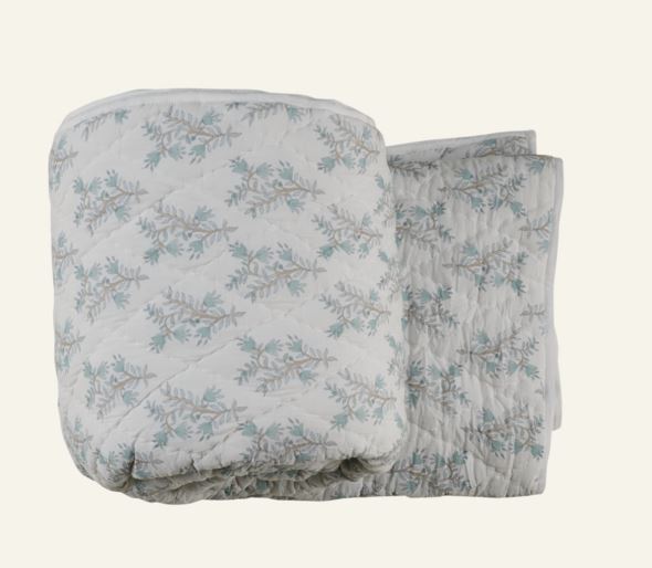 Sengeteppe lys blå - 5