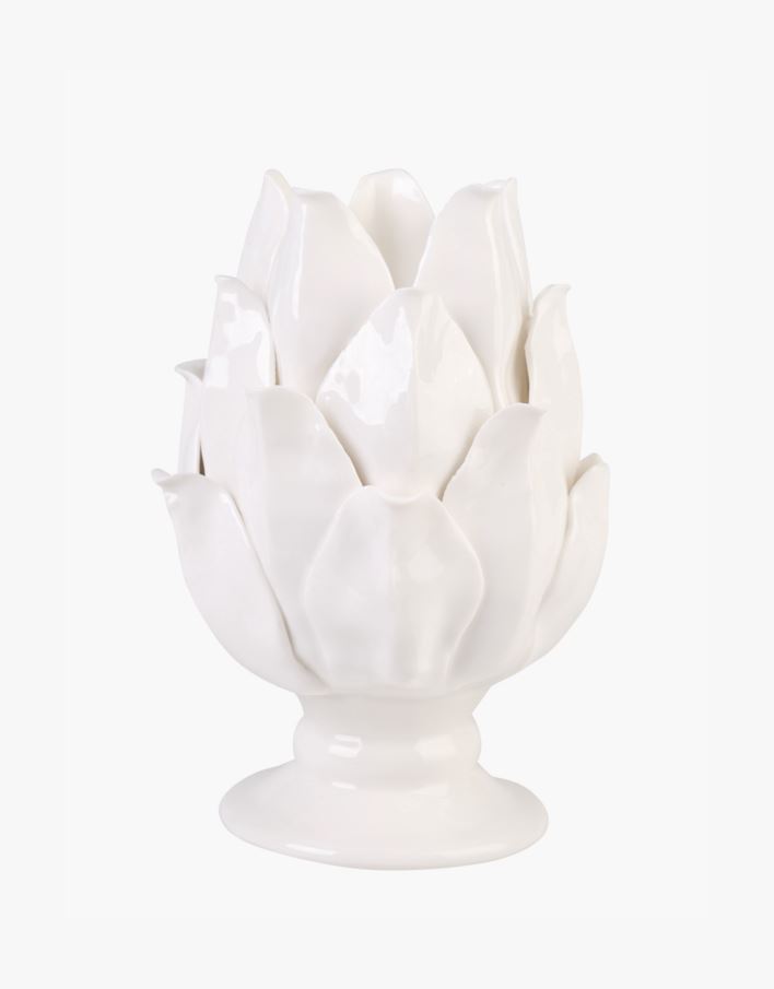 Telysholder hvit - 14x14x10 cm hvit - 1