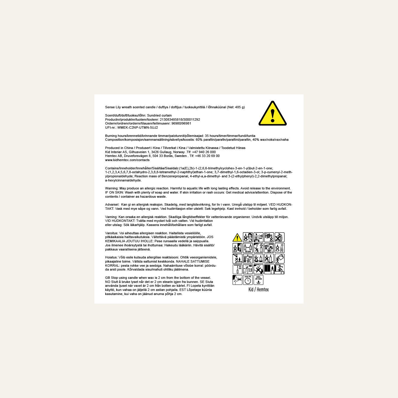 Duftlys lys grønn - 3