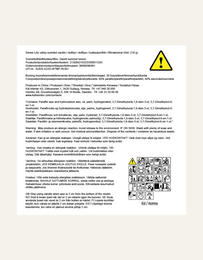 Duftlys multi beige - 4