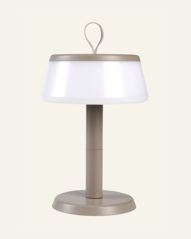 Led bordlampe taupe - 22,9 cm ø14,2 taupe - 1