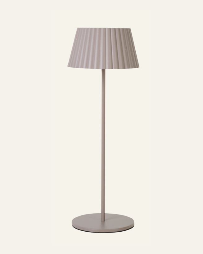 Led bordlampe taupe - 37,5 cm ø13,5 taupe - 1