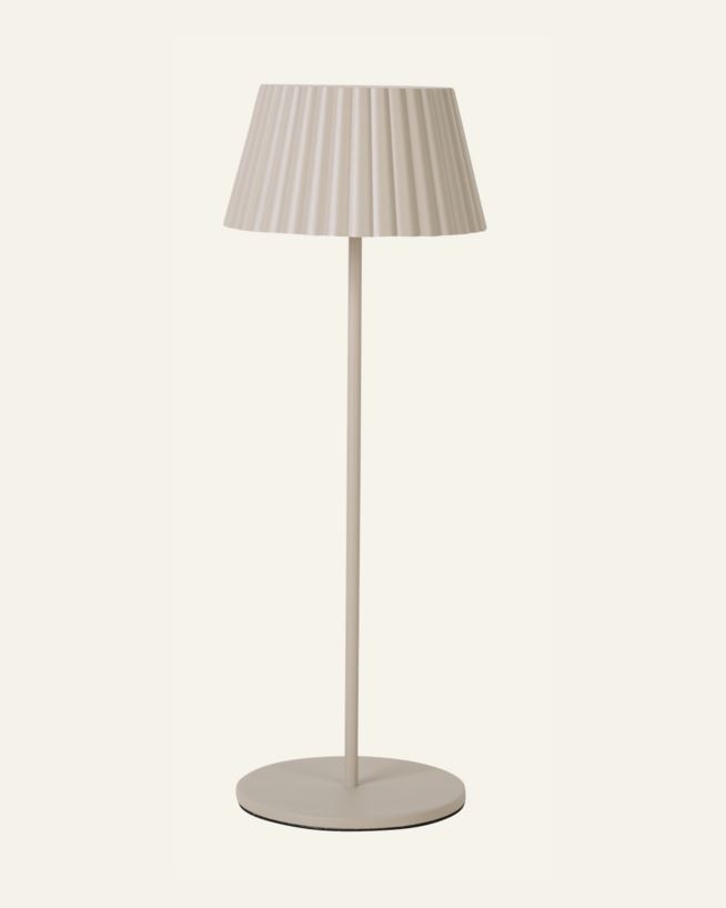 Led bordlampe beige - 37,5 cm ø13,5 beige - 1