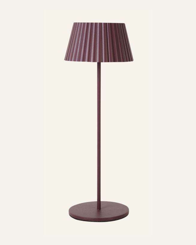 Led bordlampe burgunder - 37,5 cm ø13,5 burgunder - 1
