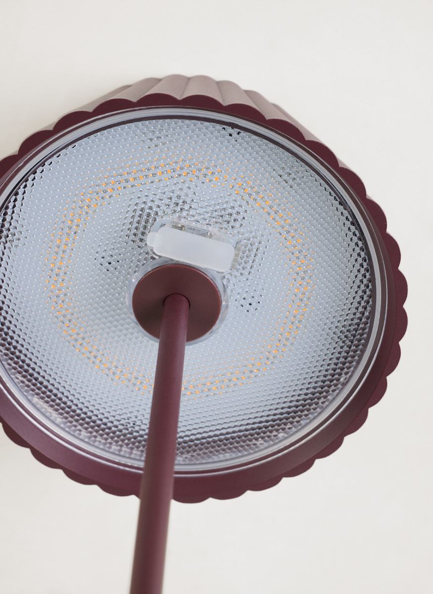 Led lampe burgunder - 6