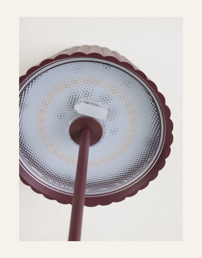 Led lampe burgunder - 6