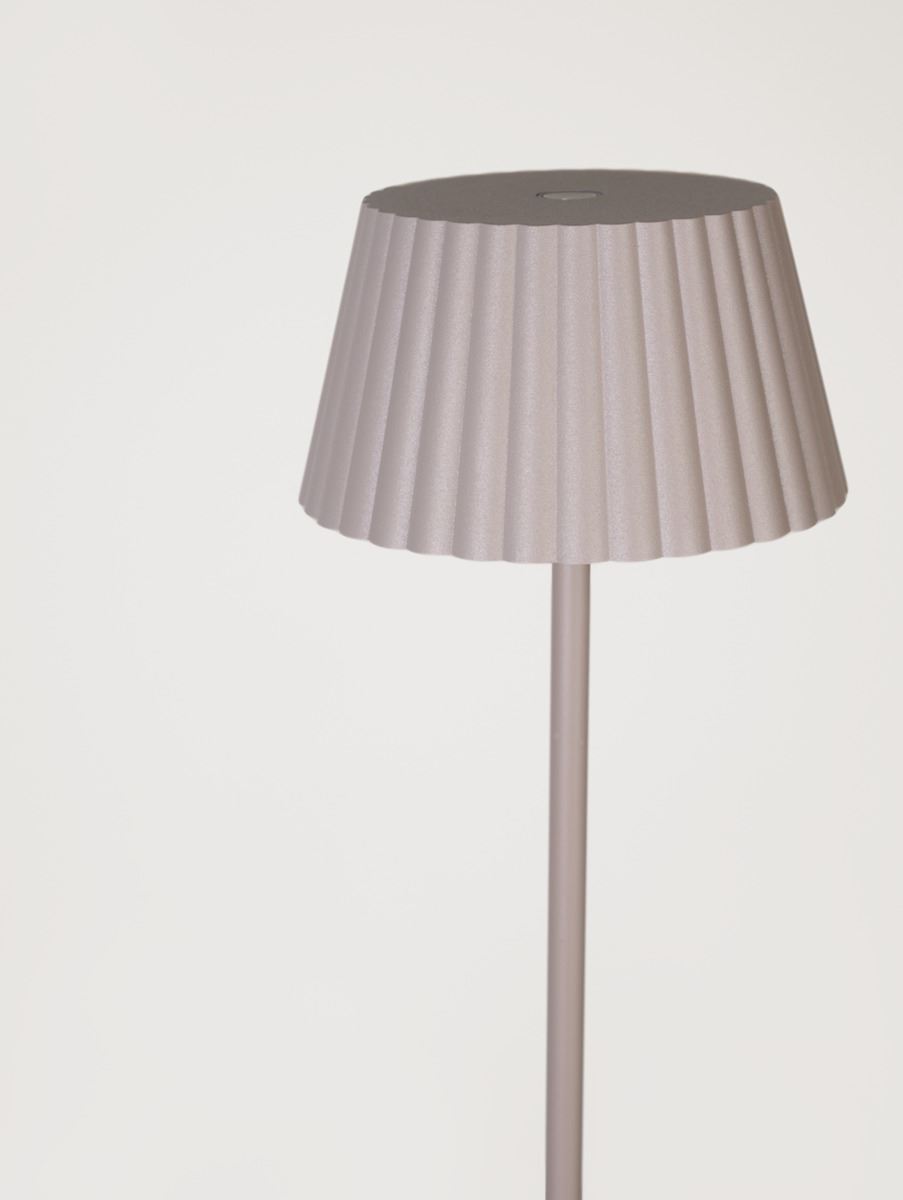 Led gulvlampe taupe - 2