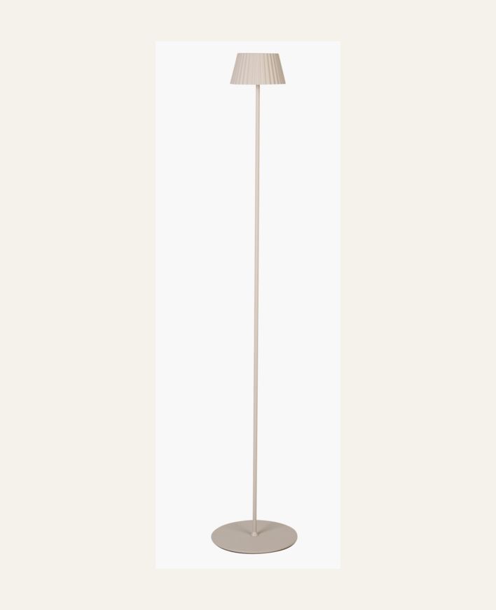 Led gulvlampe beige - 122 cm ø13,5 beige - 1