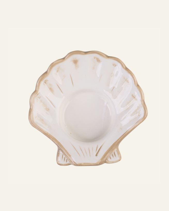 Telysholder beige - 9x8,5x3,4 cm beige - 1