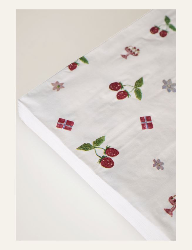 Middagsservietter multi rød - 2