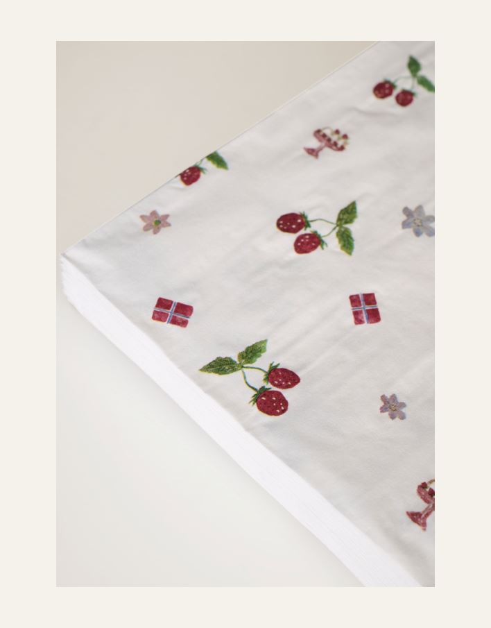 Middagsservietter multi rød - 2