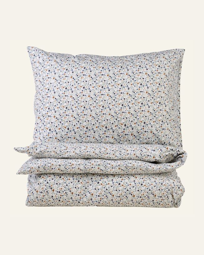 Bomull sengesett multi blå - 140x220 cm multi blå - 1