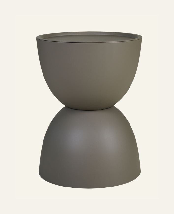 Hagebord taupe - h46 cm ø34 taupe - 1