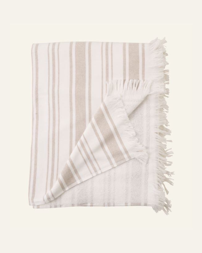 Badehåndkle beige - 80x180 cm beige - 1