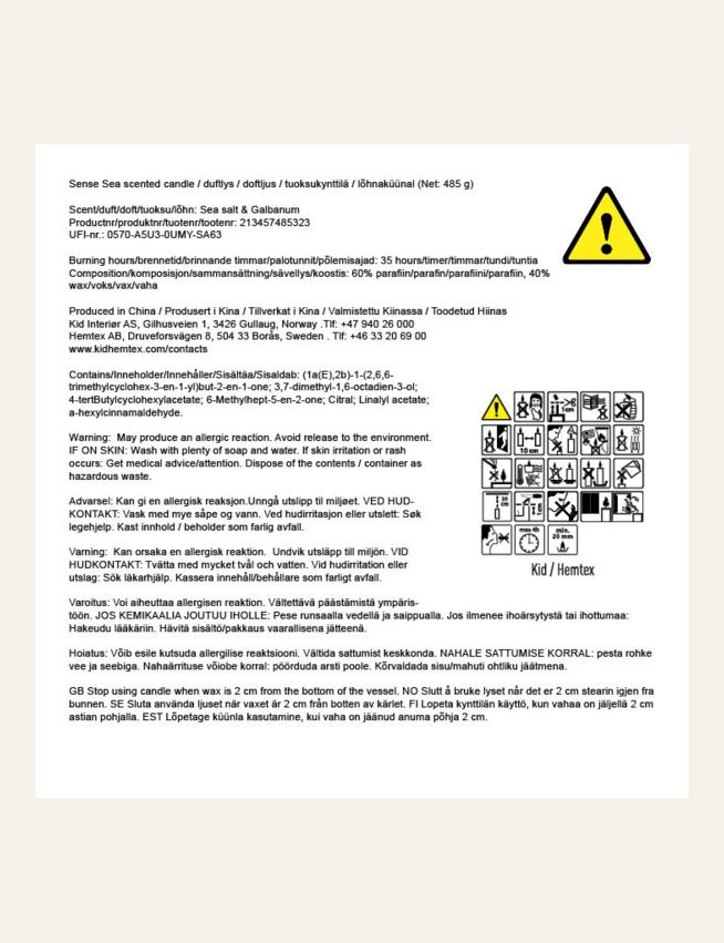 Duftlys multi beige - 3