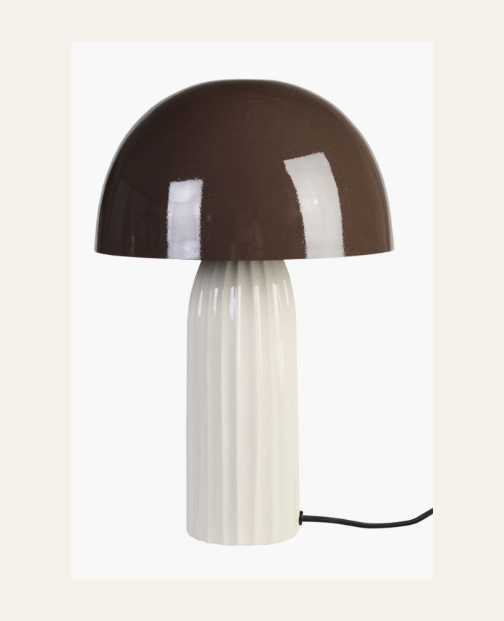 Bordlampe brun - 24x24x37 cm brun - 1