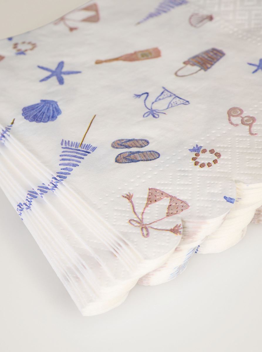 Papirservietter multi blå - 2