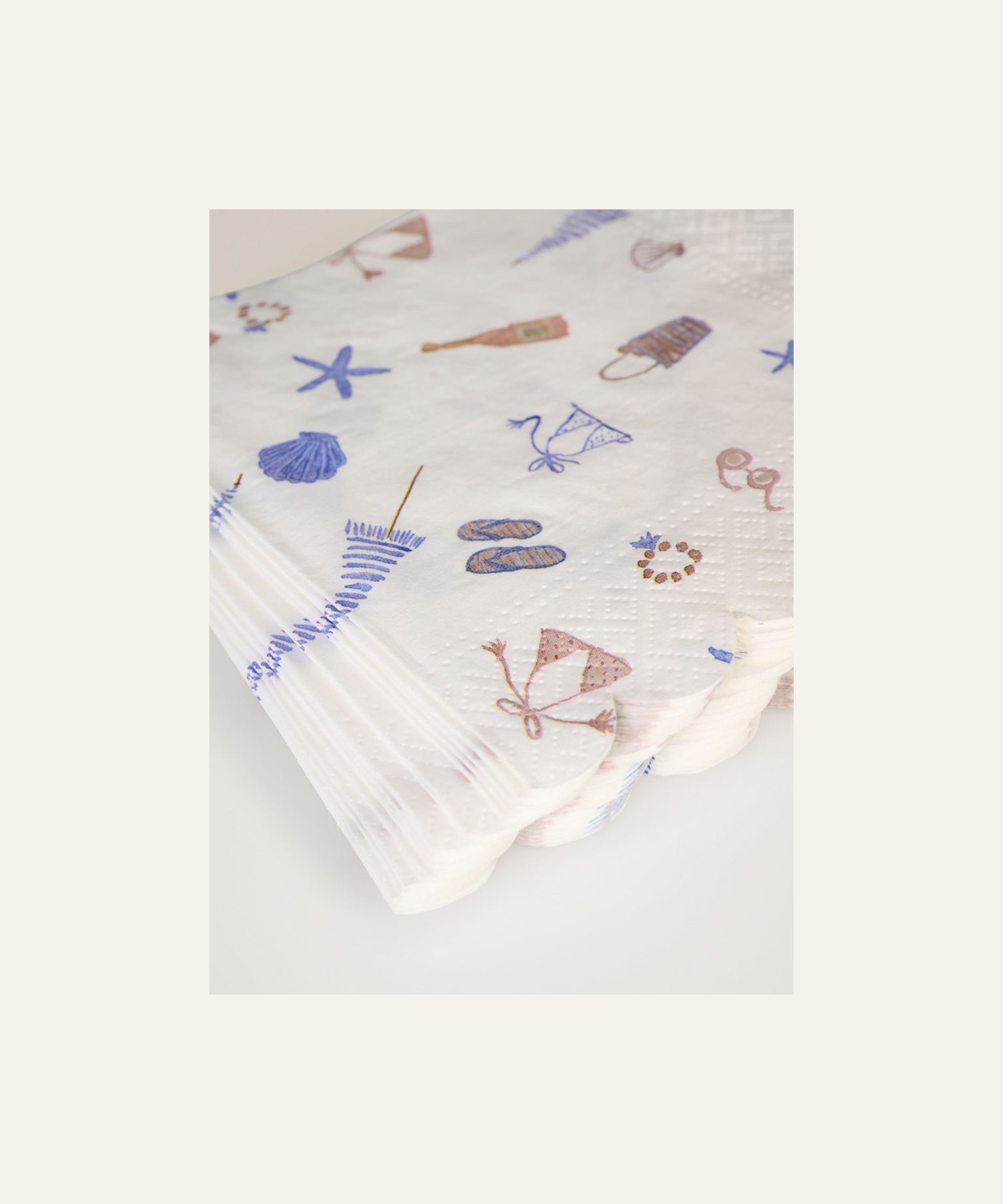 Papirservietter multi blå - 2