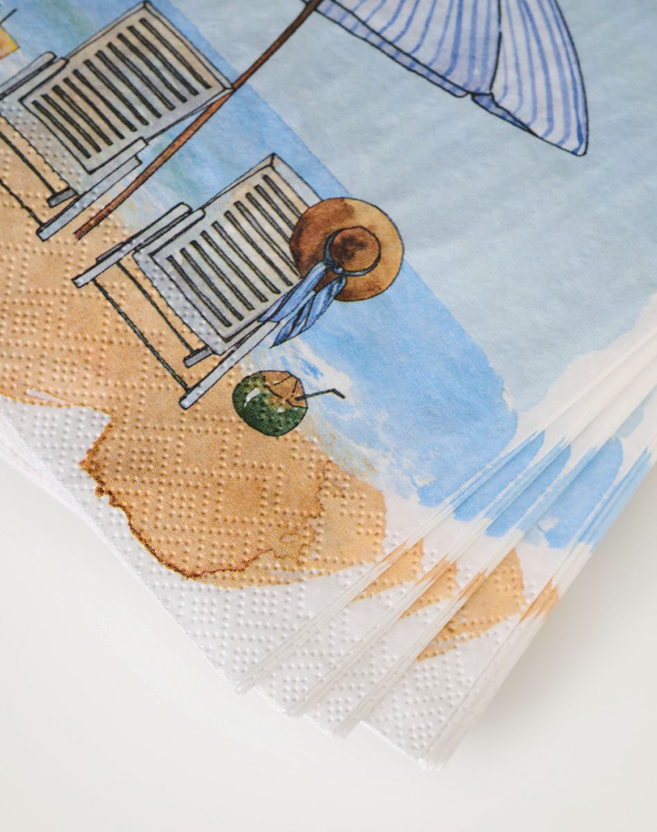 Papirservietter multi - 2