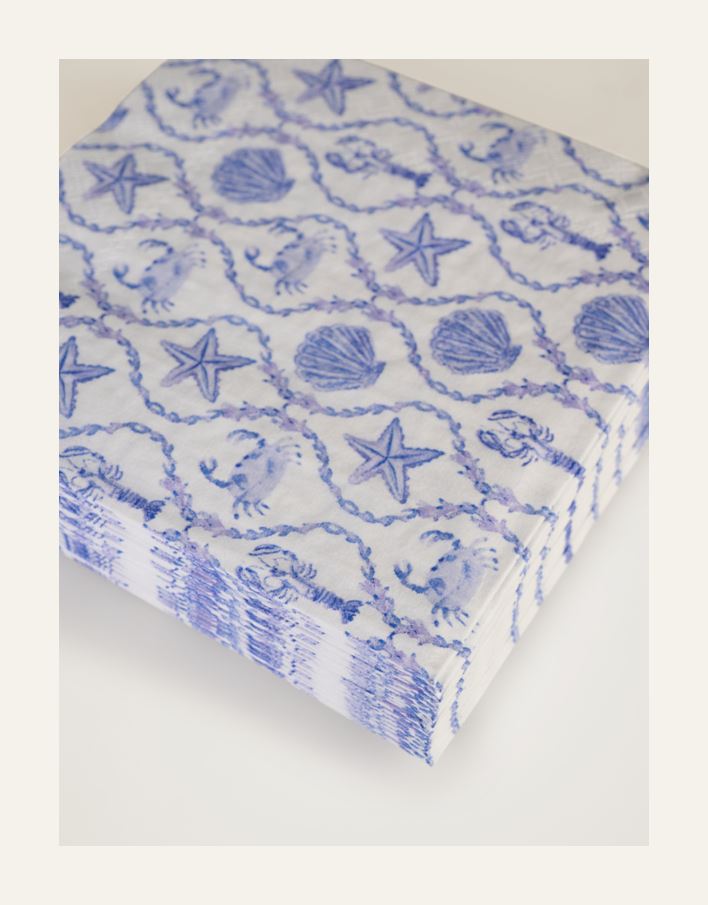 Coctail papirserviett blå - 2