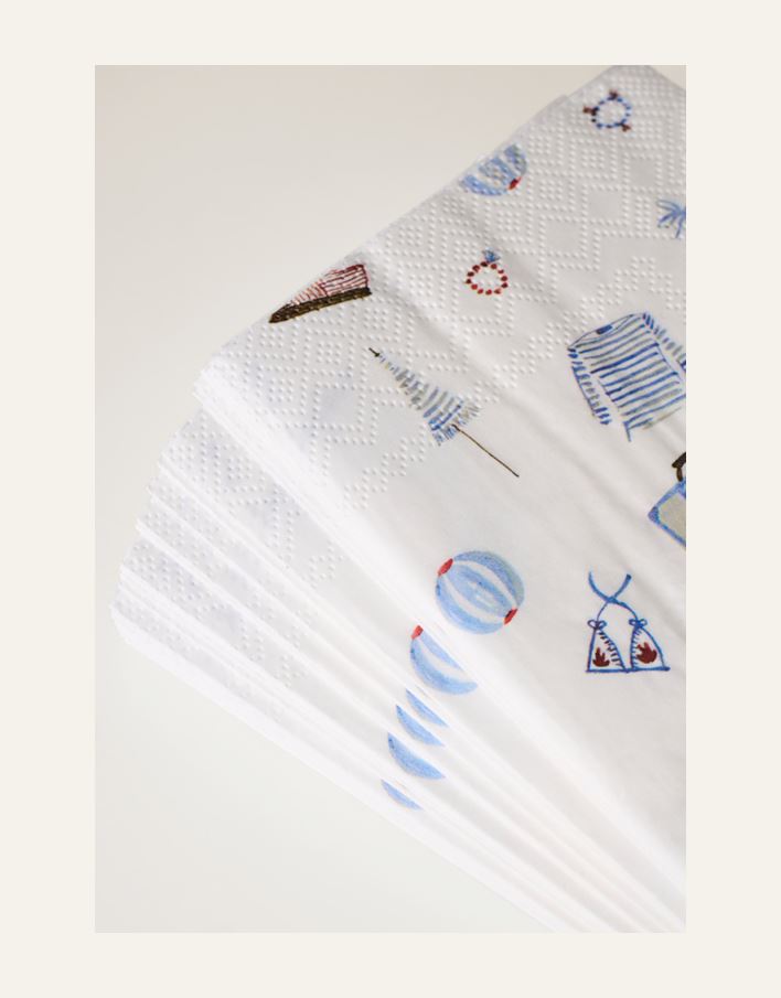 Buffet papirservietter multi blå - 3