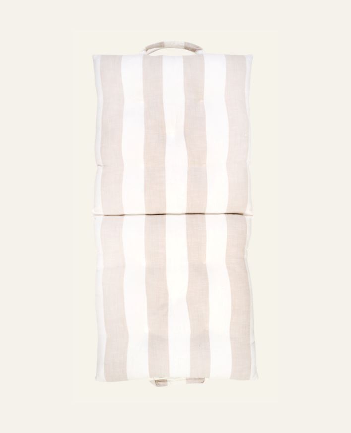 Foldbar sittepute beige - 50x100x7 cm beige - 1