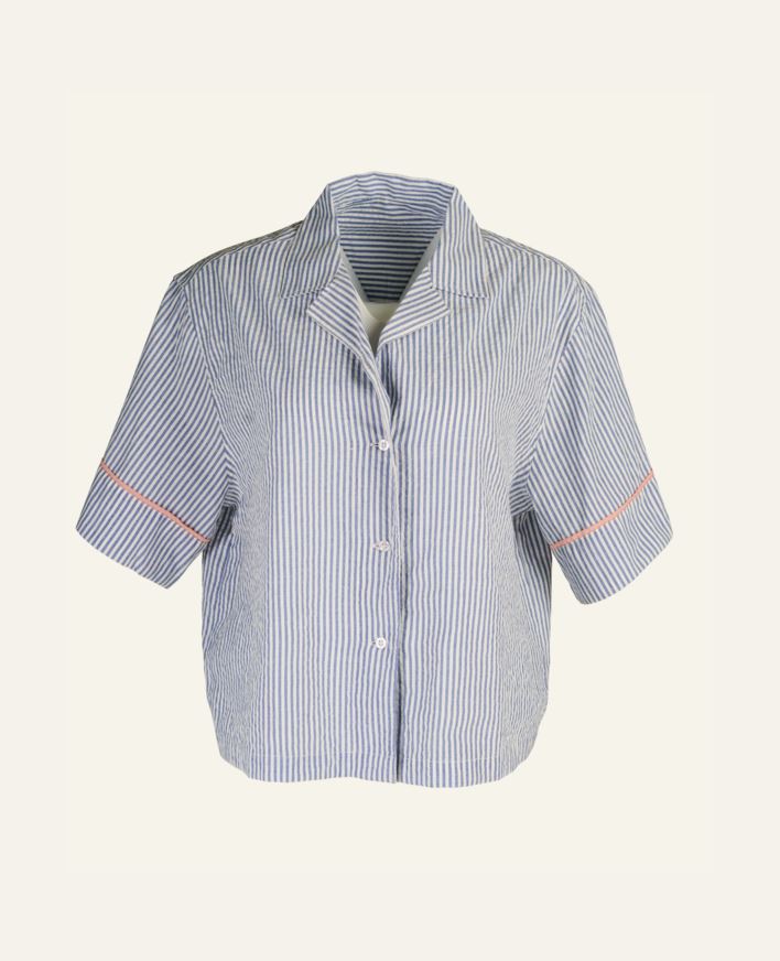 Pyjamasskjorte blå - one size blå - 1