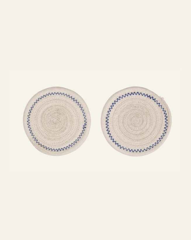 2pk drikkebrikke offwhite - ø10 cm offwhite - 1