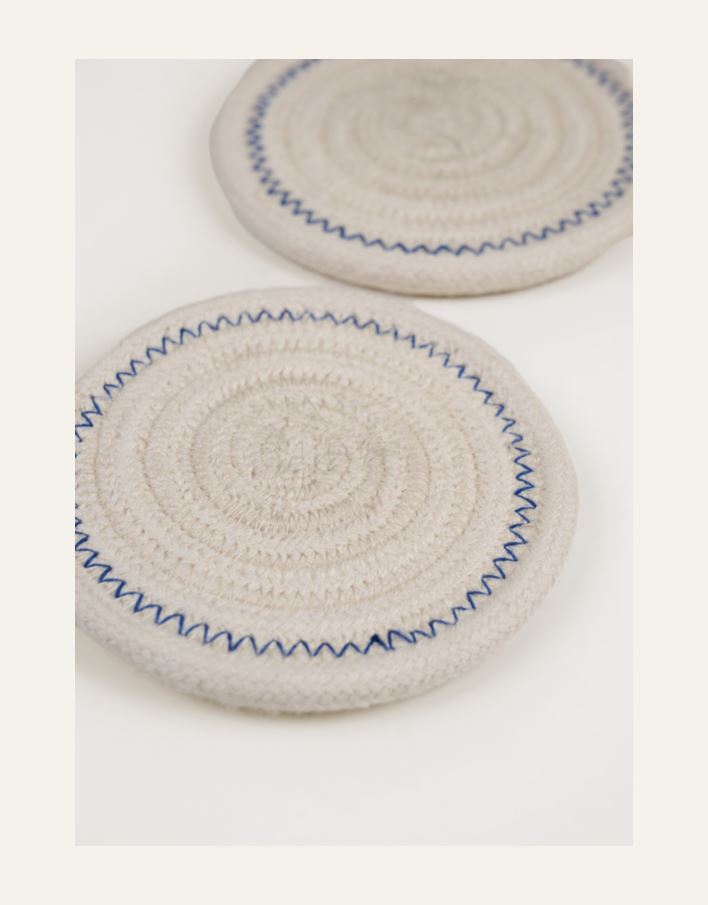 2pk drikkebrikke offwhite - 3