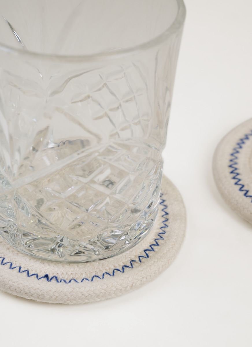 2pk drikkebrikke offwhite - 2