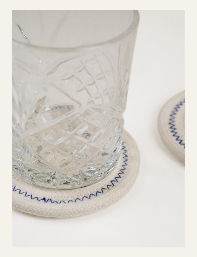 2pk drikkebrikke offwhite - 2