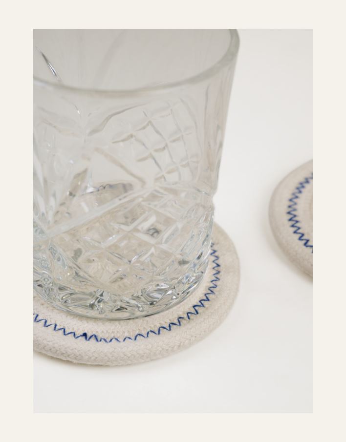 2pk drikkebrikke offwhite - 2