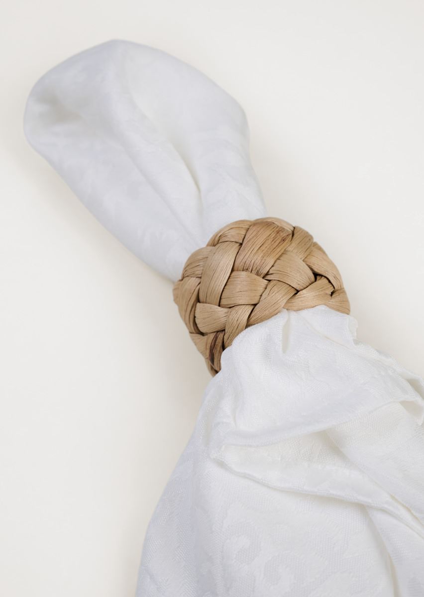 2 pk serviettring natur - 3