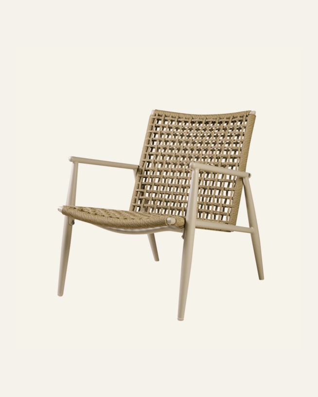 Loungestol beige - 64x76x77 cm beige - 1