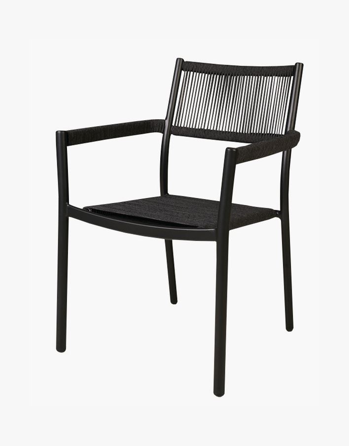 Hagestol svart - 57x60x83,5 cm svart - 1