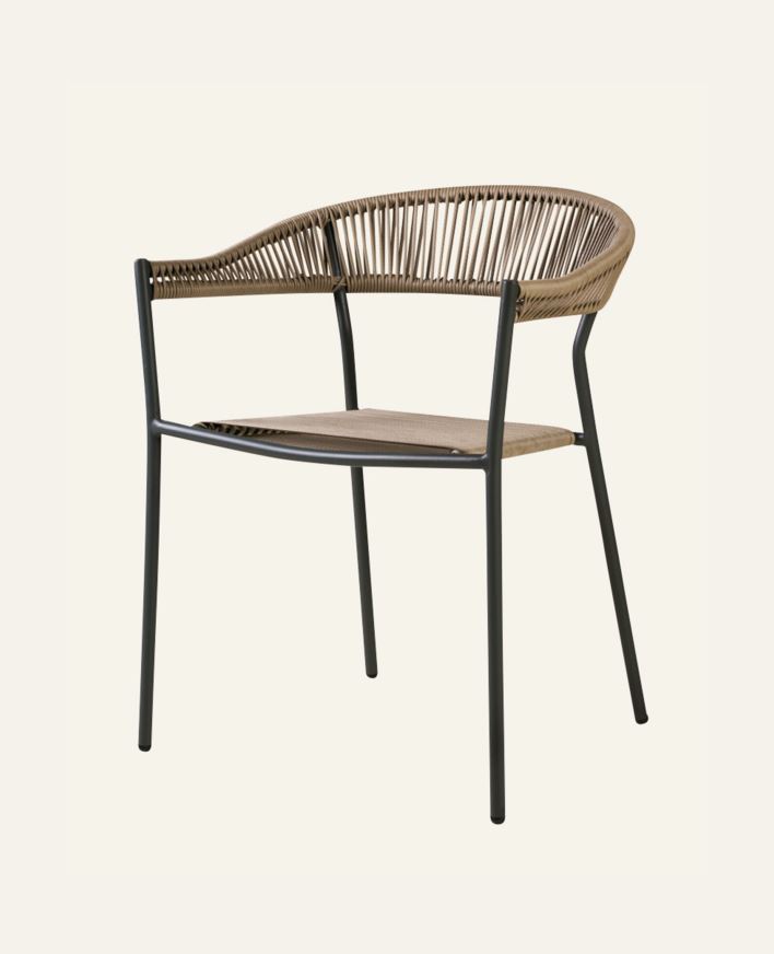 Hagestol koksgrå - 54x57x76 cm koksgrå - 1