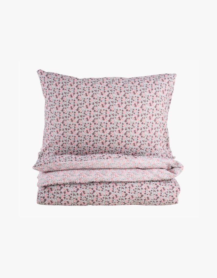 Krepp sengesett multi rosa - 140x200 cm multi rosa - 1