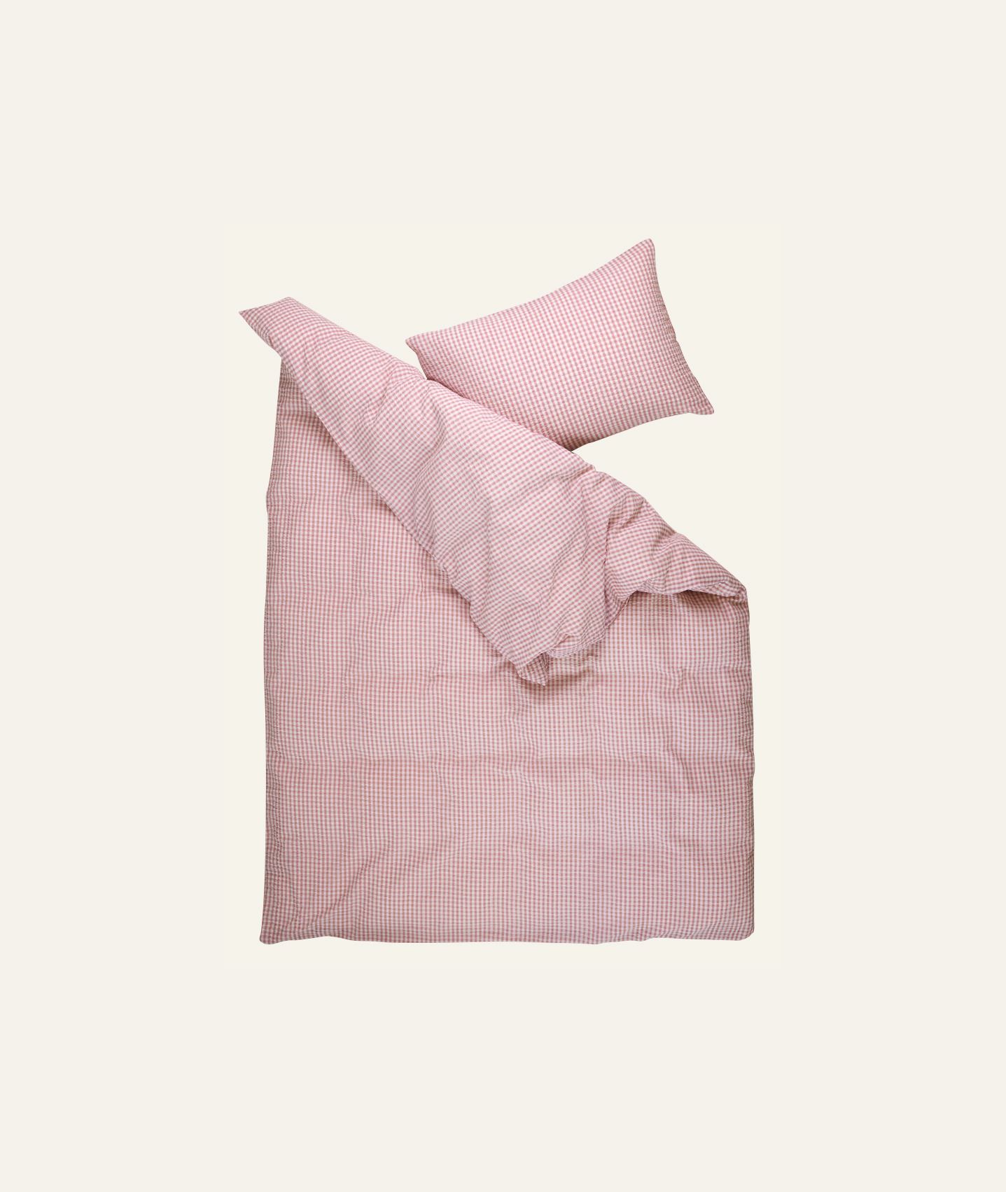 Krepp sengesett rosa - 2