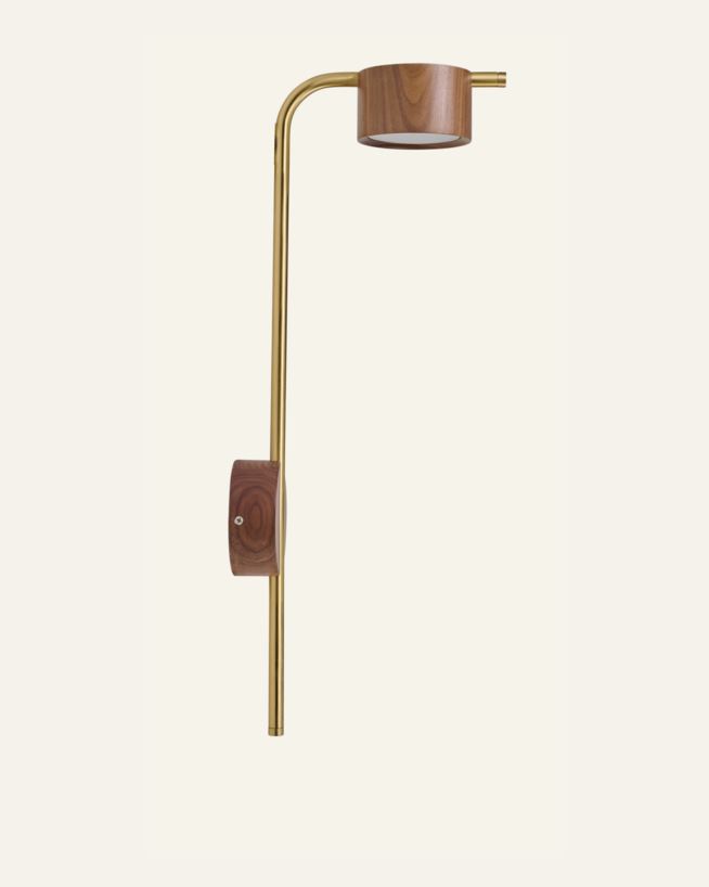 Vegglampe brun - 20x55 cm brun - 1