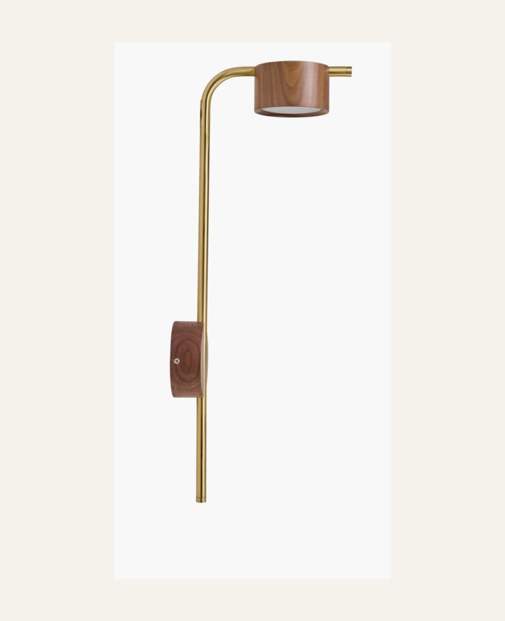 Vegglampe brun - 20x55 cm brun - 1