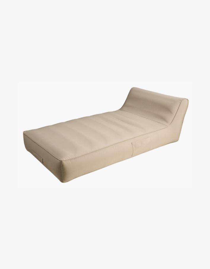 Loungestol beige - 82x160x50 cm beige - 1