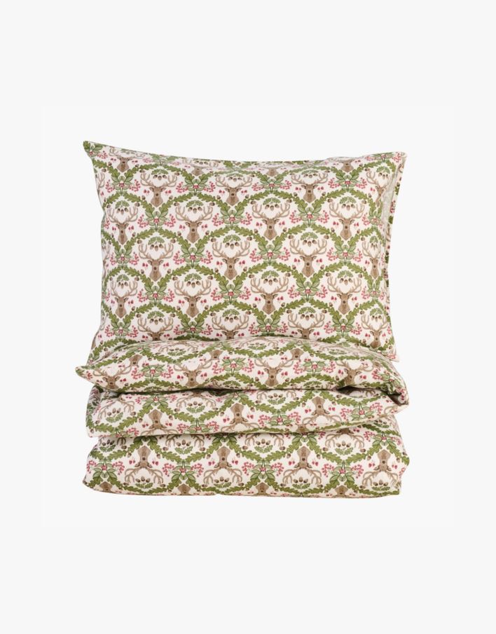 Flanell sengesett              multi rosa - 200x220 cm multi rosa - 1