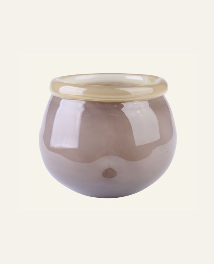 Vase brun - 16,8x16,8x14 cm brun - 1