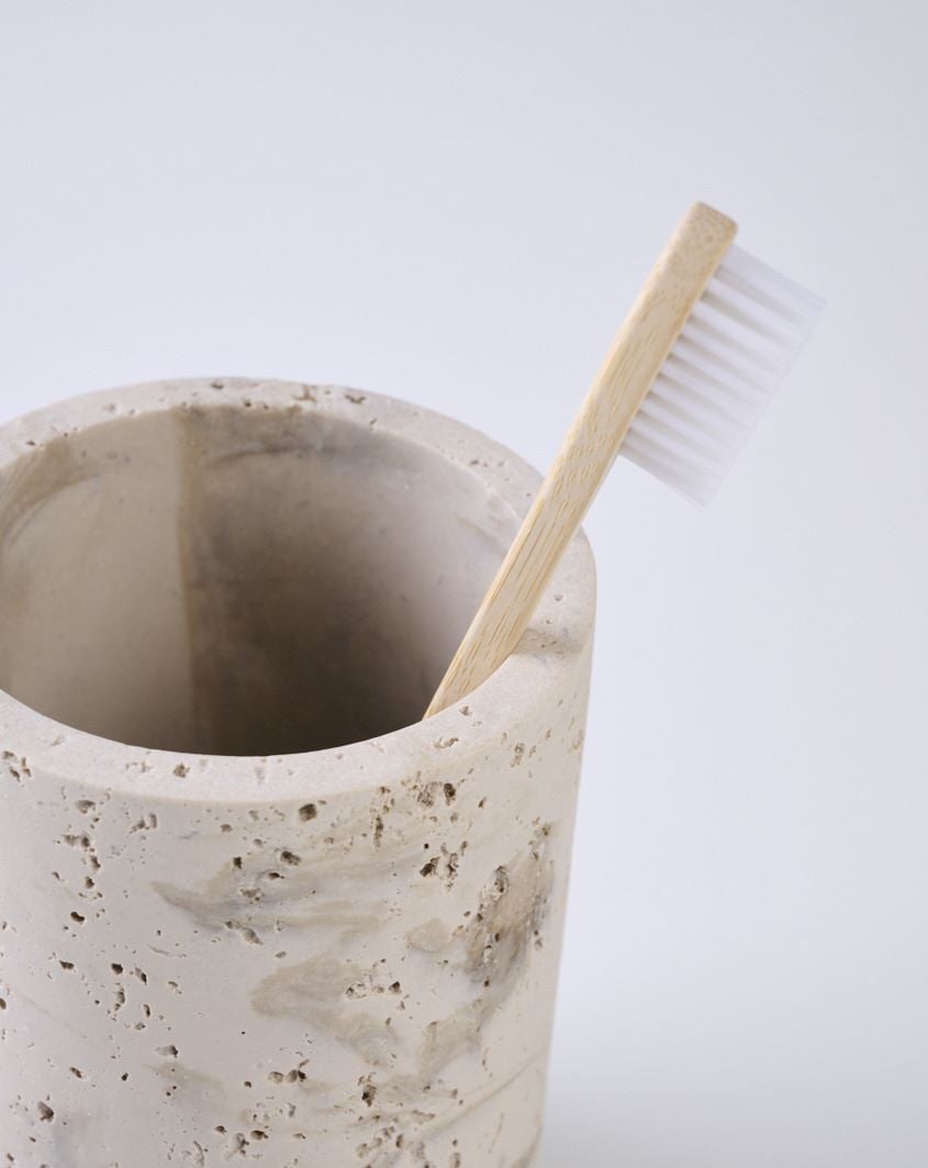 Tannbørsteholder beige - 2