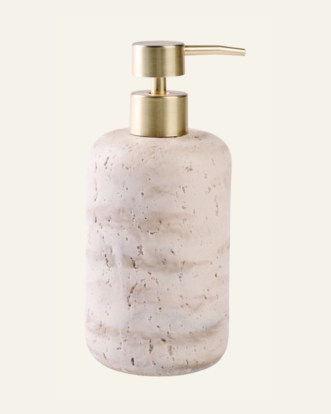 Såpedispenser beige - 8,3x8,3x19,3 cm beige - 1