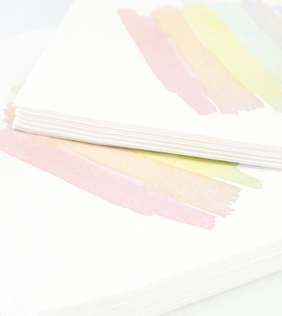 Papirservietter multi - 2