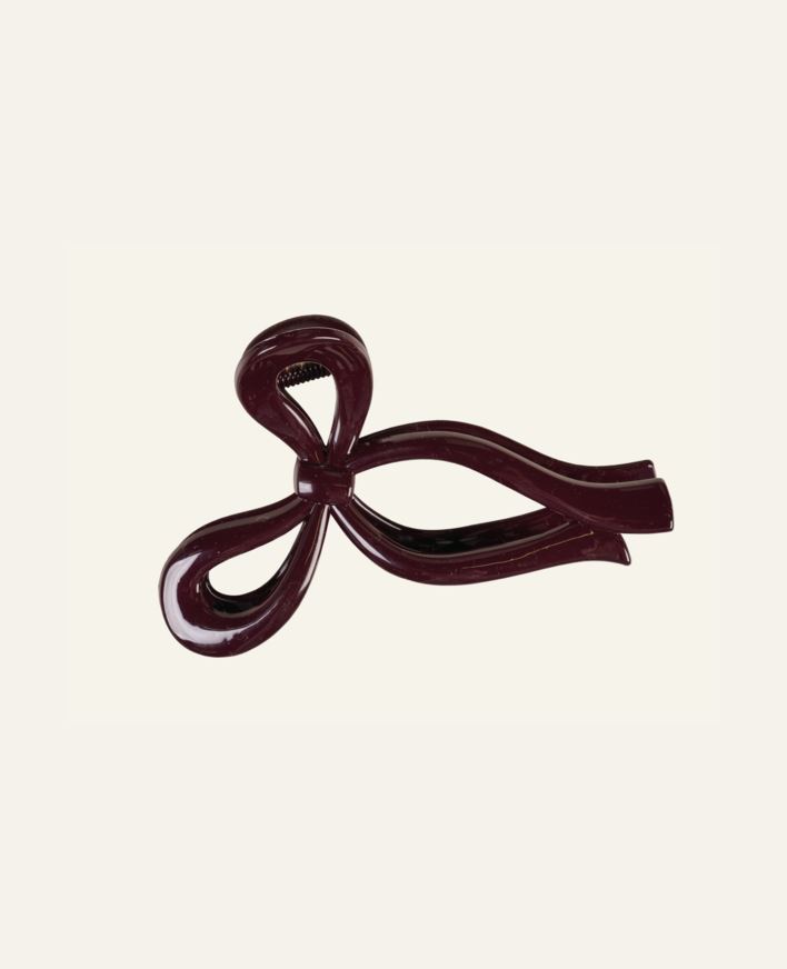 Hårklype burgunder - 11x7x3,5 cm burgunder - 1