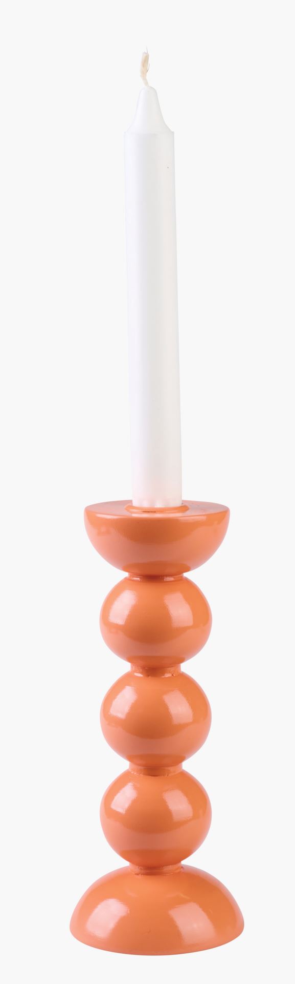 Lysestake orange - 8x8x20 cm orange - 1