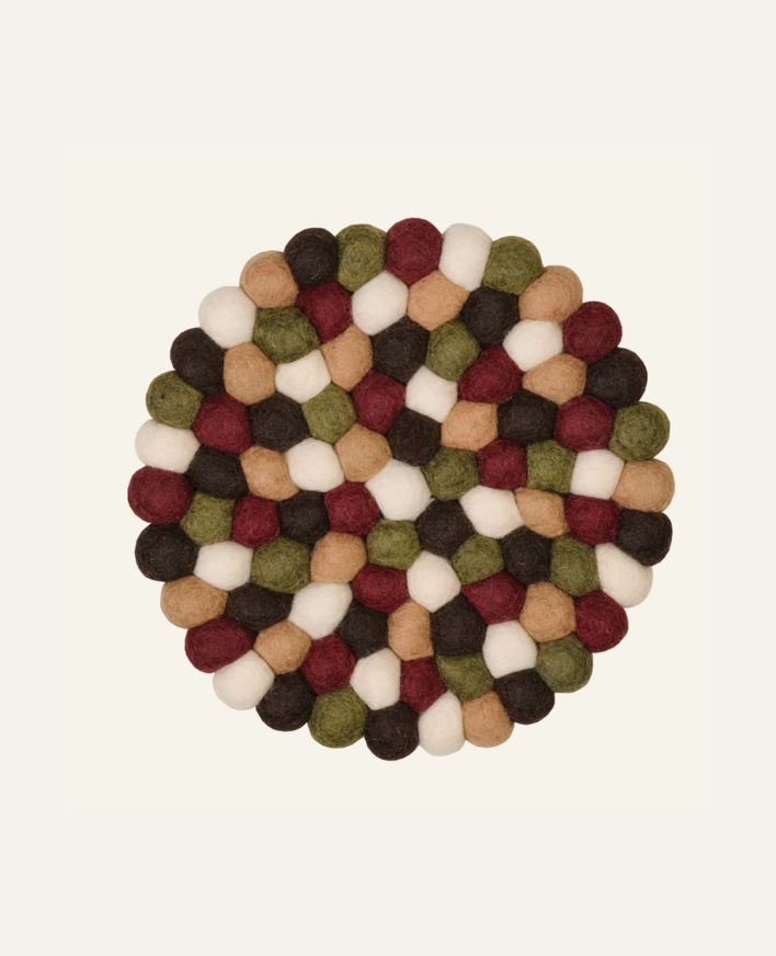 Gryteunderlag burgunder - ø22 cm burgunder - 1